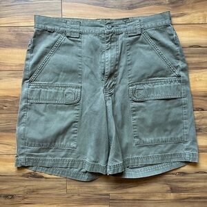 Eddie Bauer Olive Cargo Shorts for Men